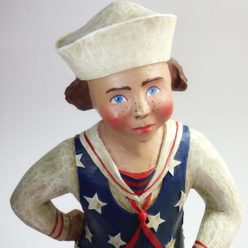 Leo & Marilyn Smith Folk Art Sculpture MS. LIBERTY